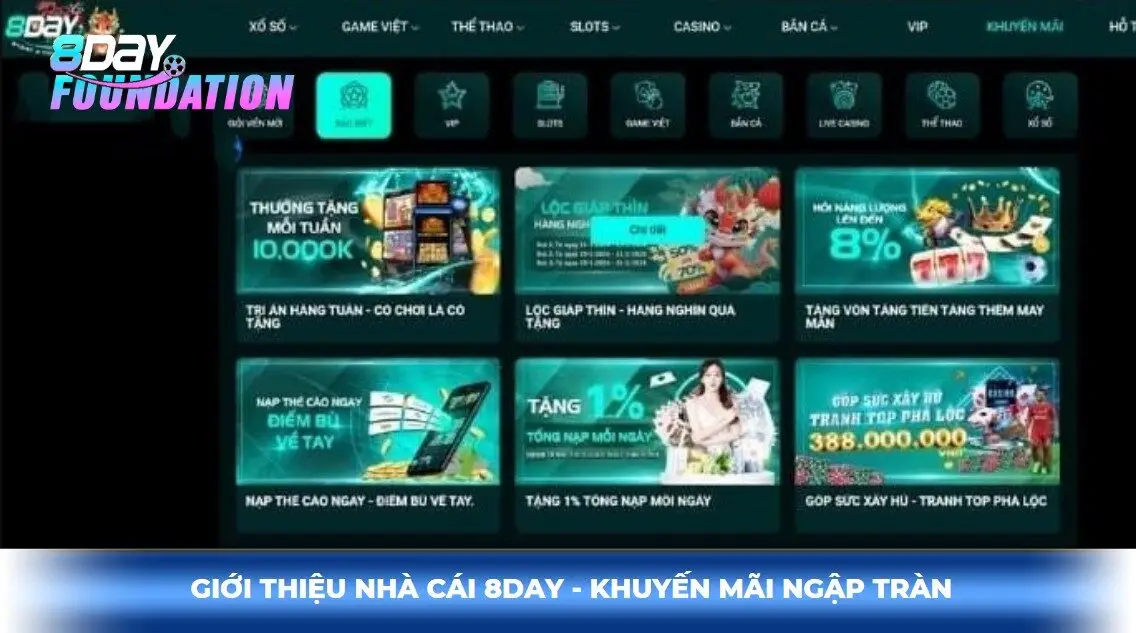 giới thiệu 8day - khuyến mãi ngập tràn
