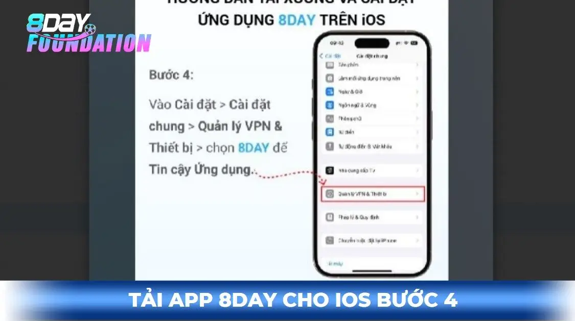 Tải app 8day cho ios bước 4